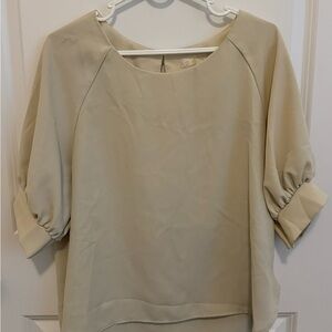 Elegant Cream Women's Top